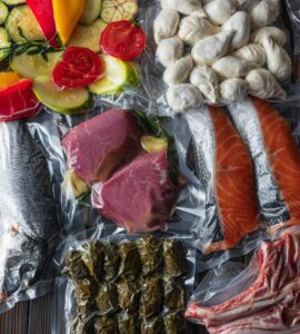 alimentos envasados al vacio