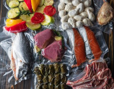 alimentos embalados a vácuo